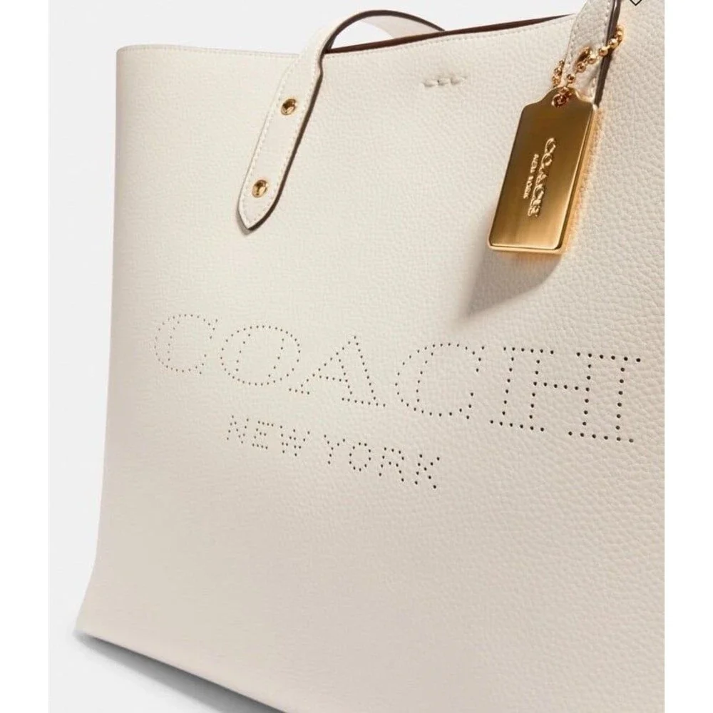 COACH‎ Town Tote Purse Bag With Coach Print NWT
